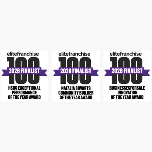 Three 2026 Finalist award badges for elitefranchise 100, with titles of different business awards. - Home Instead